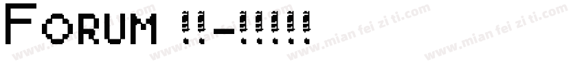 Forum 字体字体转换